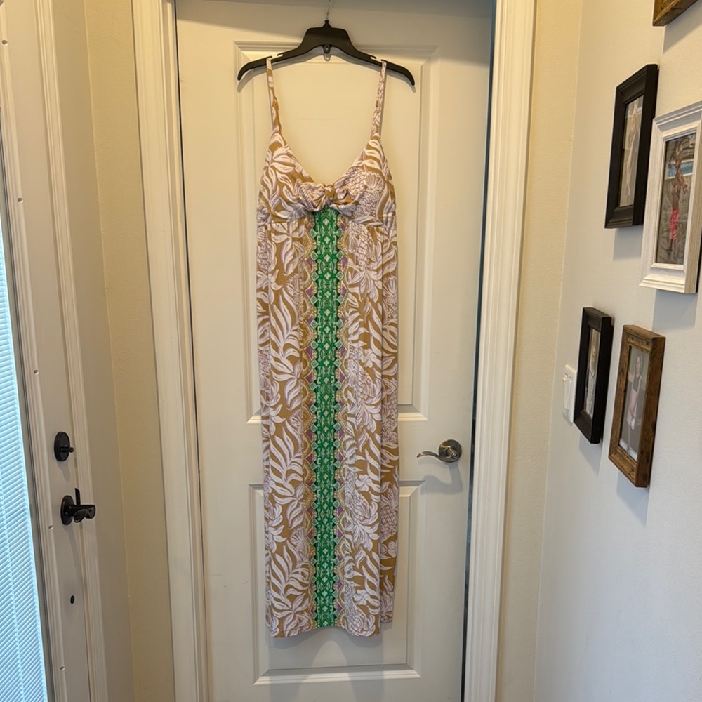 NWT Lilly Pulitzer Floralie adjustable spaghetti strap maxi dress